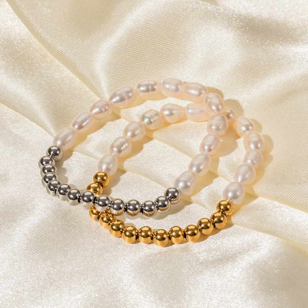 Classy Beads and Pearl Design Versatile Bracelet