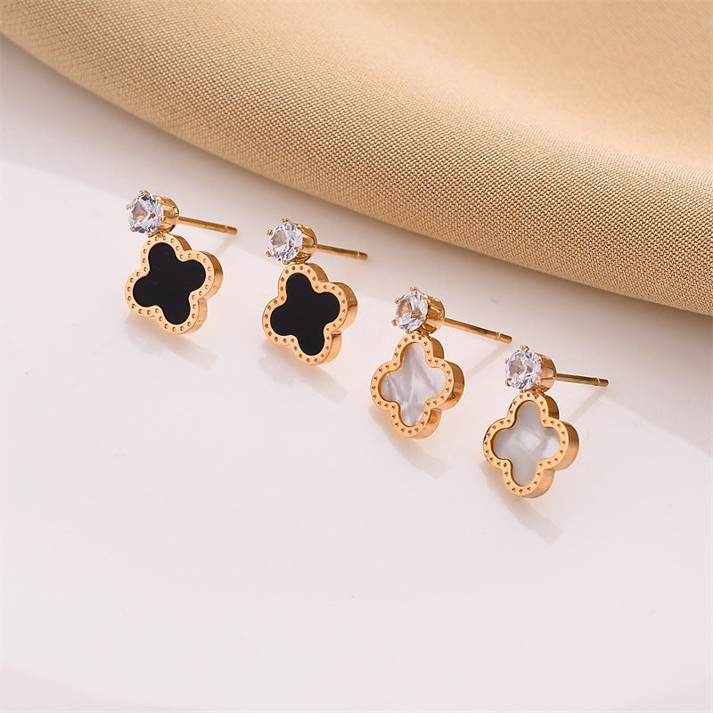 Exquisite Four-leaf Clover Earrings