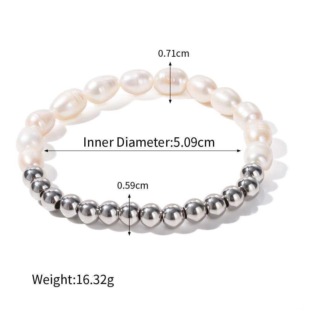 Classy Beads and Pearl Design Versatile Bracelet