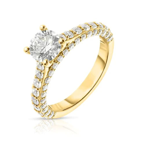 Round Cut Lab Grown Diamonds Ring