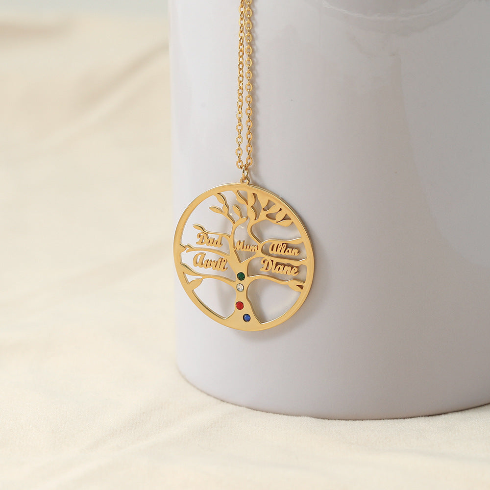 Tree of Life Customizable Name Design Necklace