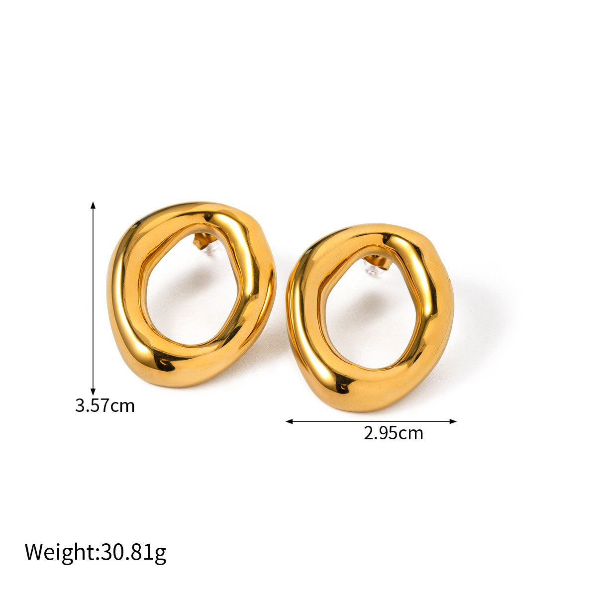 Elegant Oval Earrings