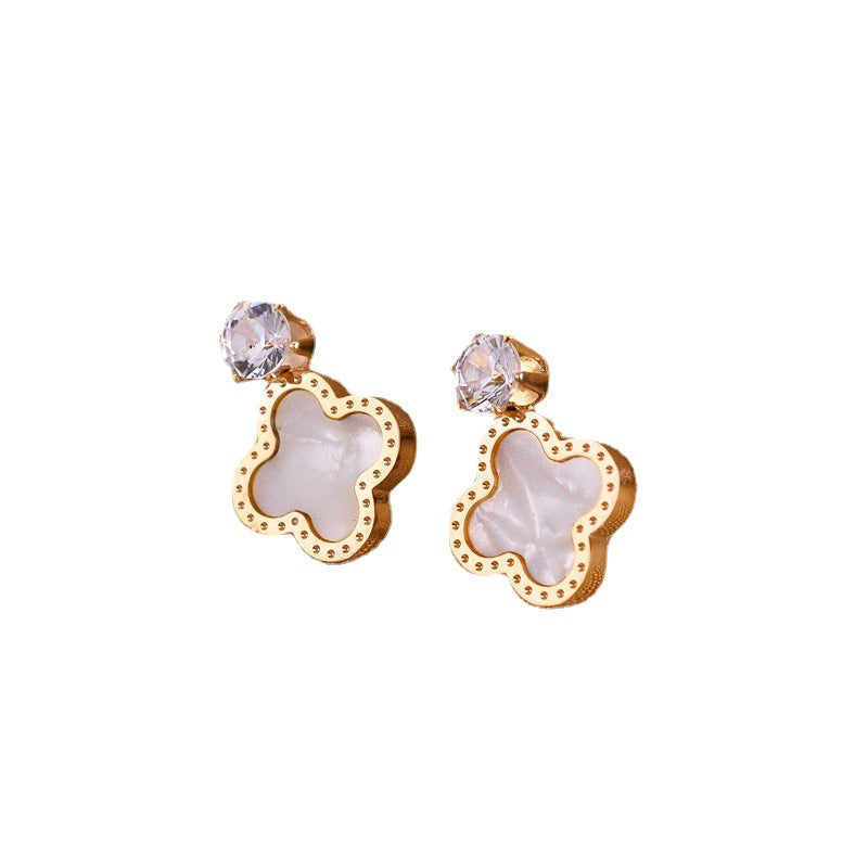 Exquisite Four-leaf Clover Earrings