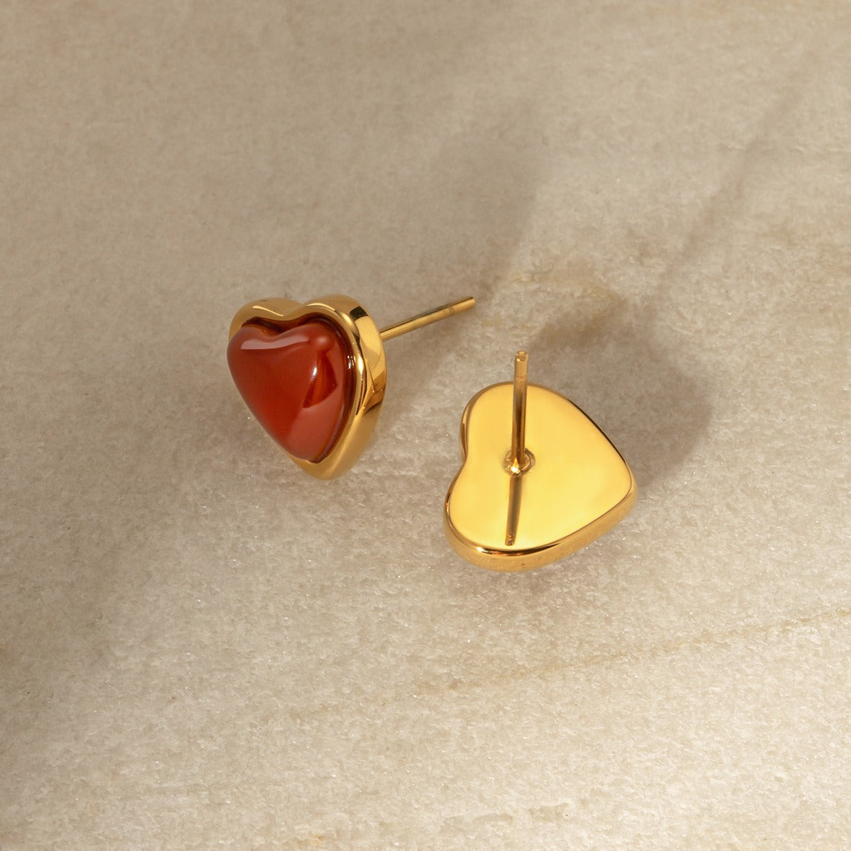 Elegant Heart Ear Studs