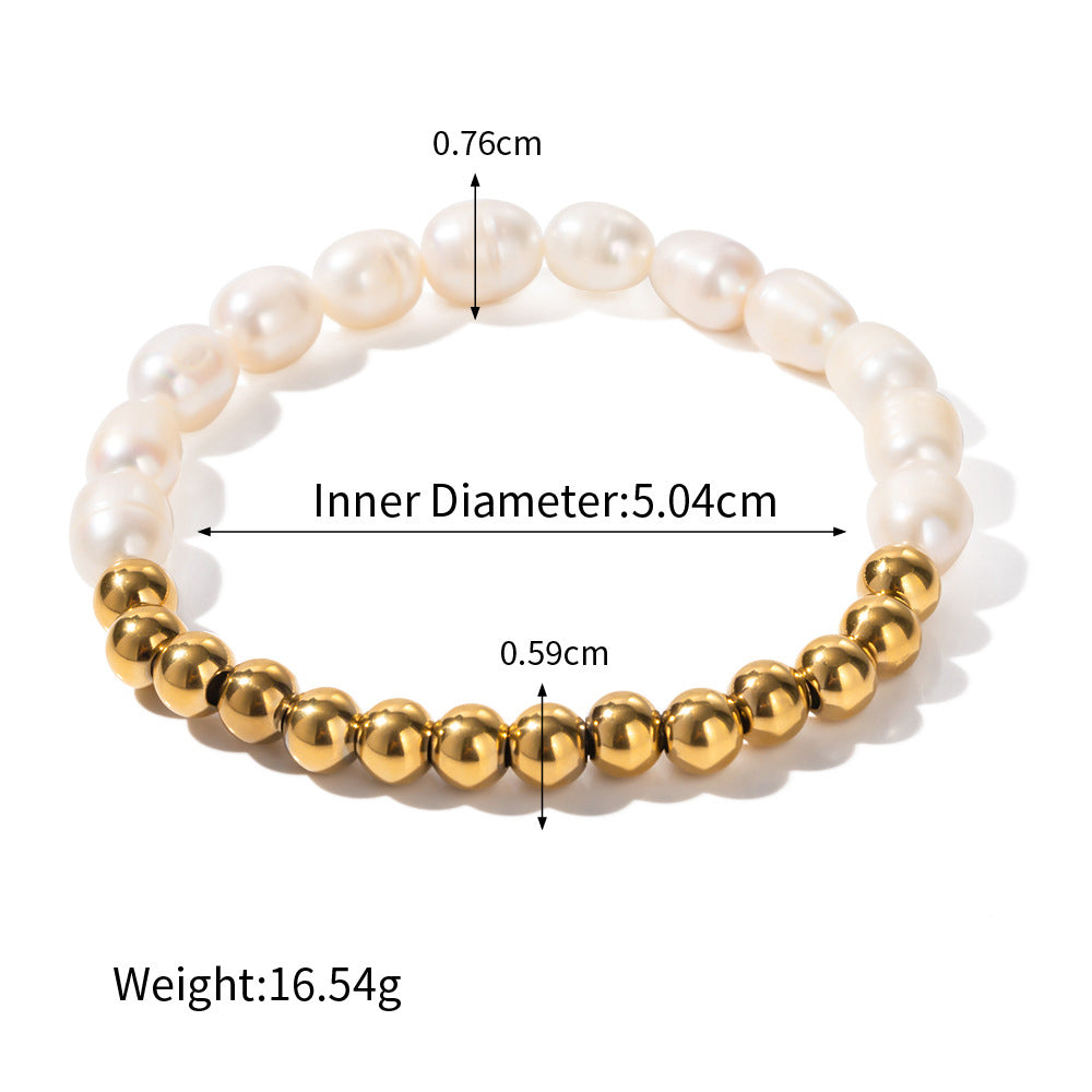 Classy Beads and Pearl Design Versatile Bracelet