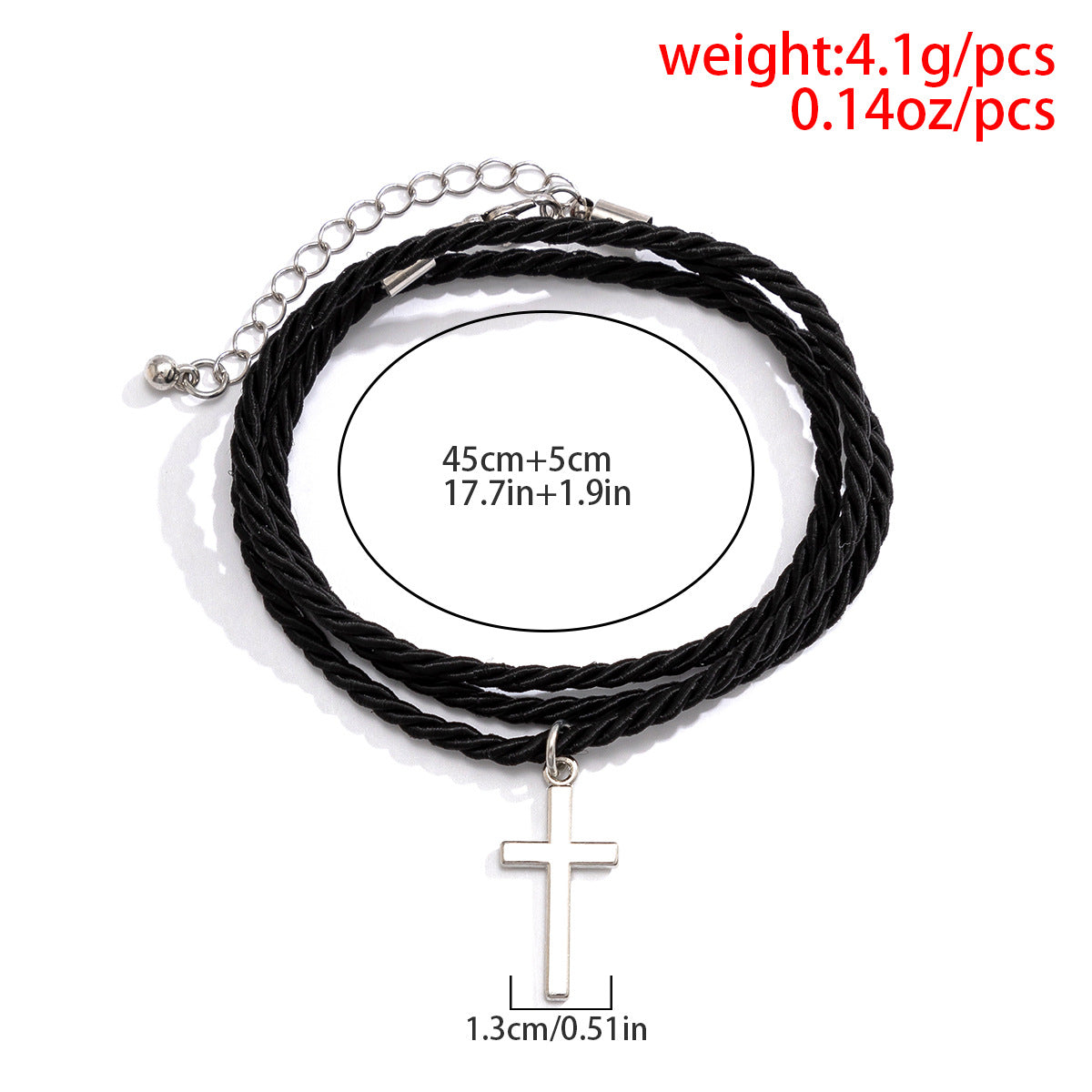 Woven Cross Bracelet with Cross