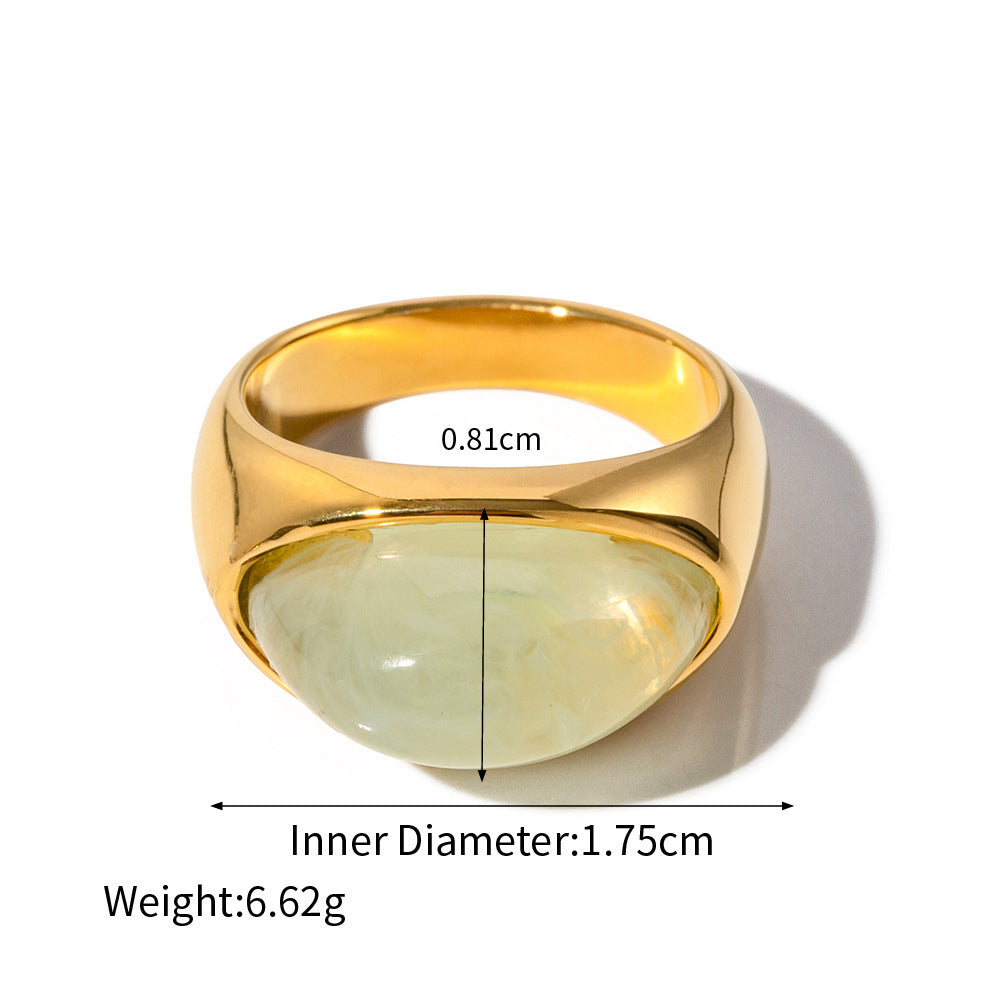 Simple Minimalistic with Gemstone Ring