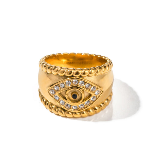 Evil's Eye Inlaid Ring