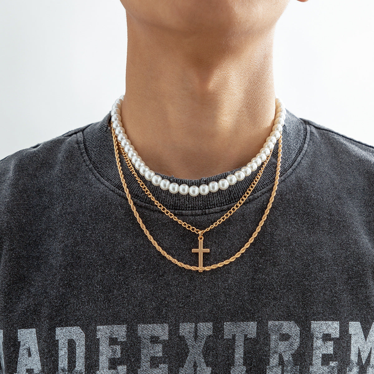 Men's Three-Layer Stacked Versatile Chains