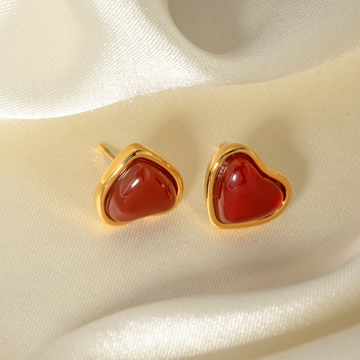 Elegant Heart Ear Studs