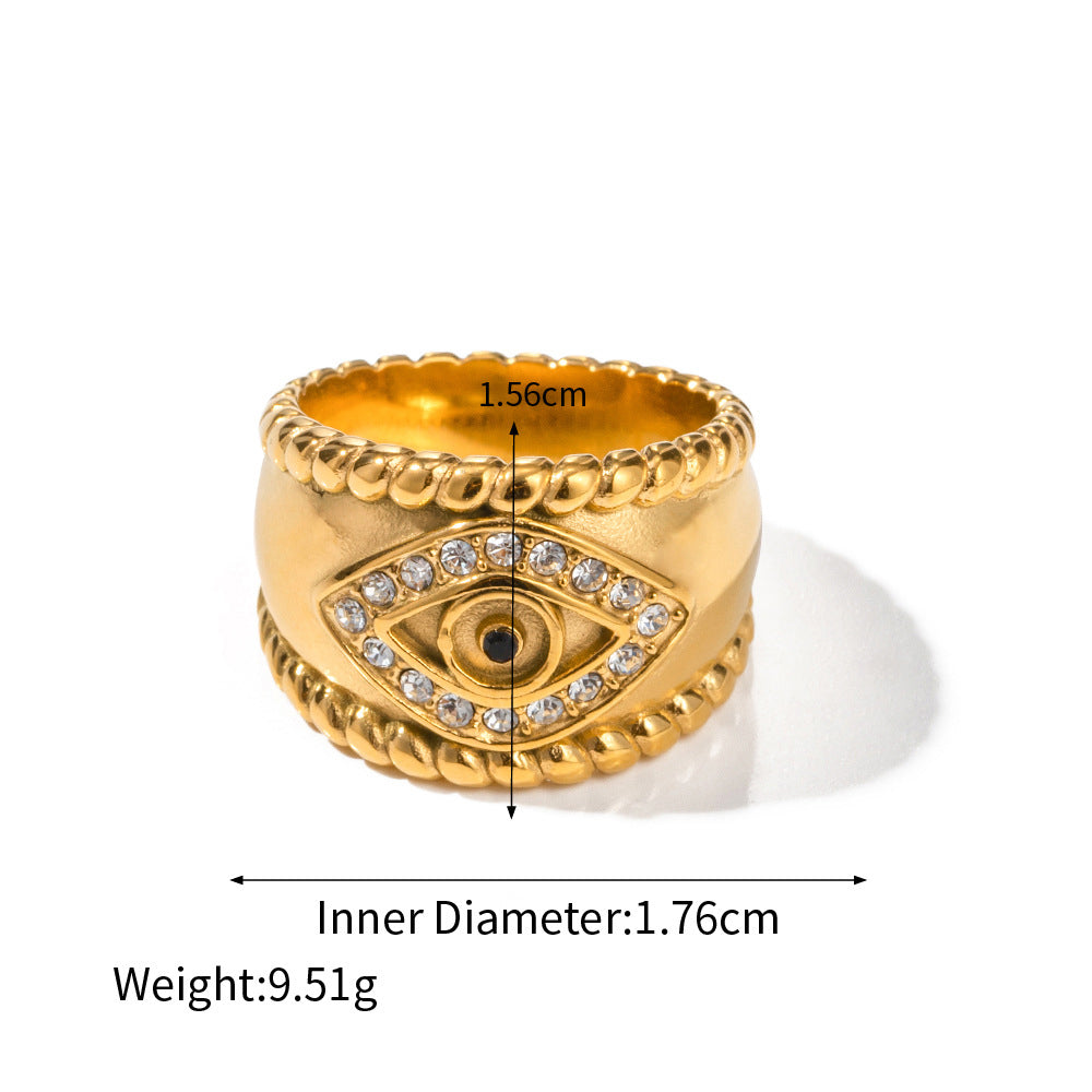 Evil's Eye Inlaid Ring