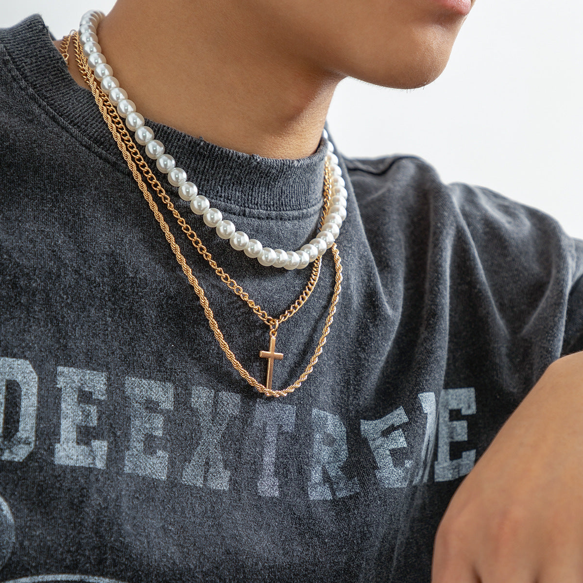 Men's Three-Layer Stacked Versatile Chains