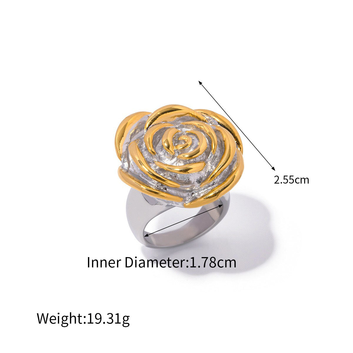 One Size Rose Ring