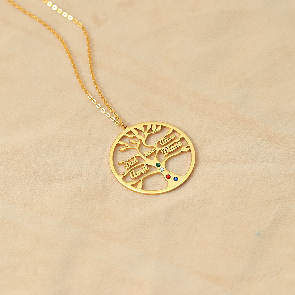 Tree of Life Customizable Name Design Necklace