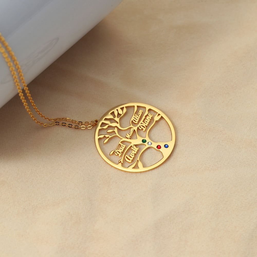 Tree of Life Customizable Name Design Necklace