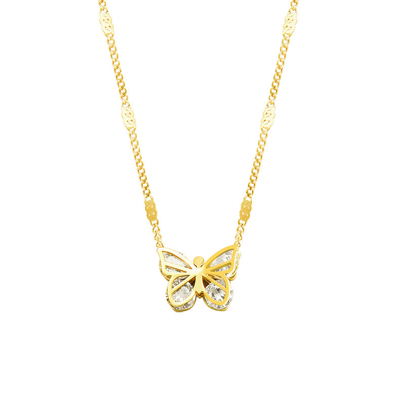 Hammer Design Butterfly Necklace