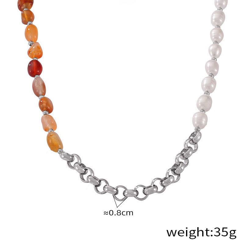 Gemstone Pearl Chain