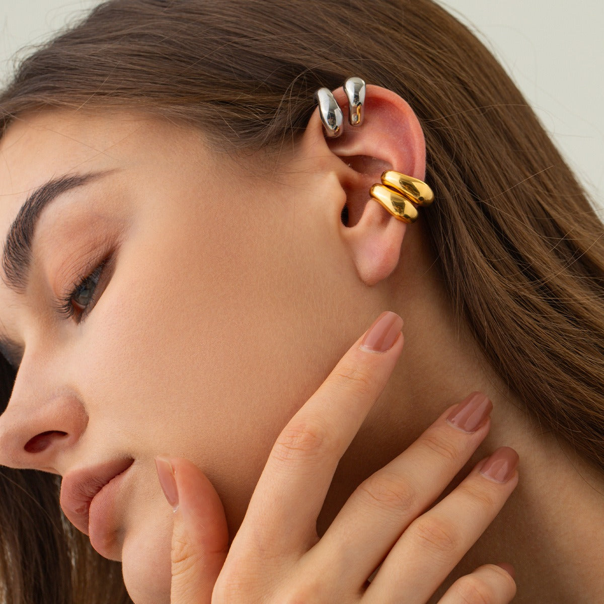 Simple Geometric Ear Cuffs