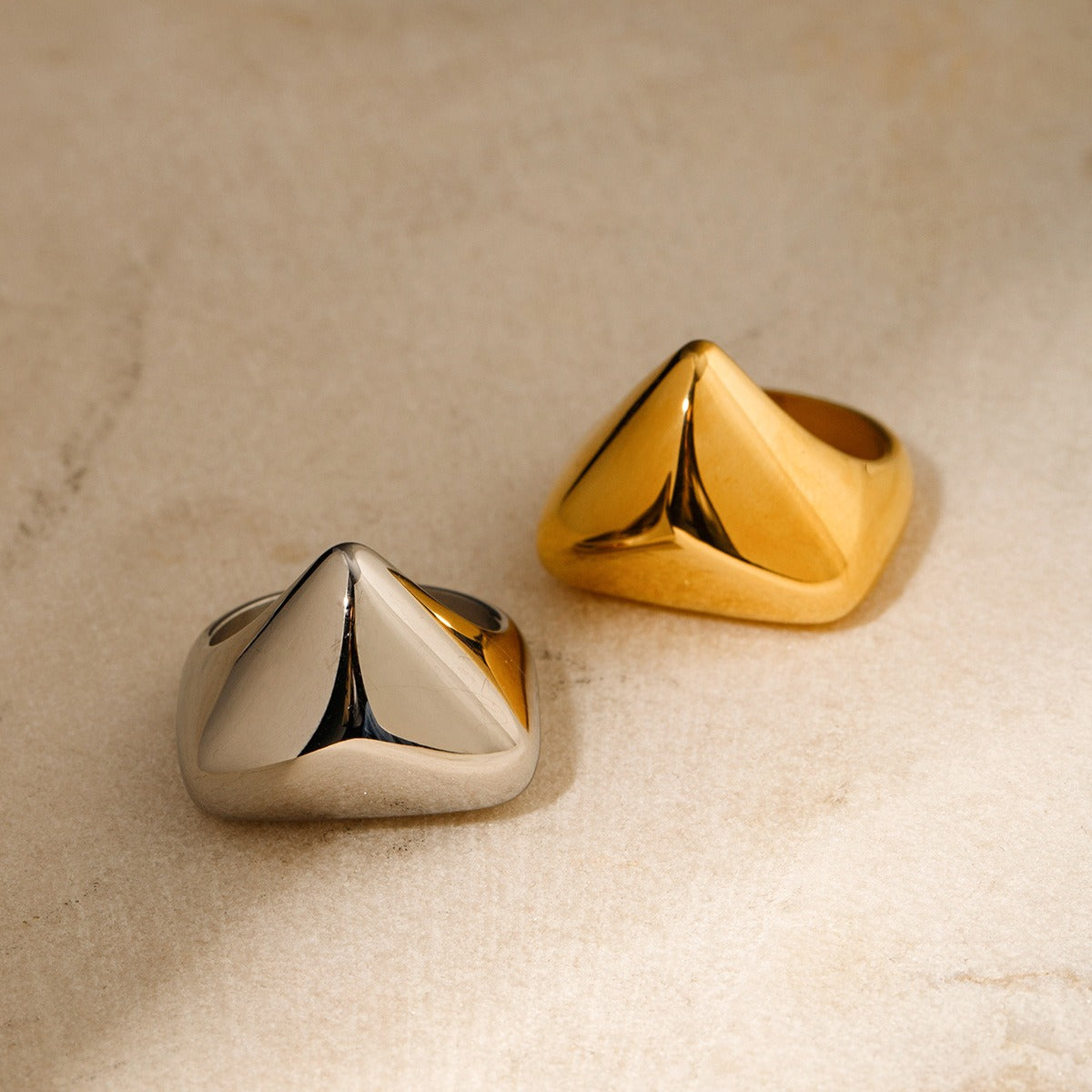 Triangle Chunky Ring