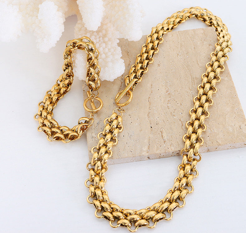 Hip-Hop Style Chain and Bracelet