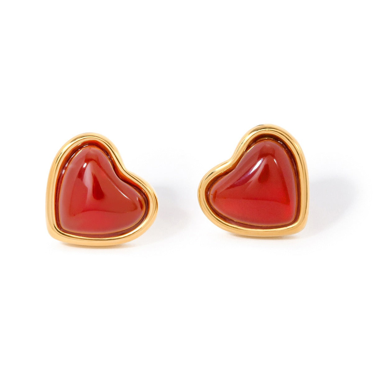 Elegant Heart Ear Studs