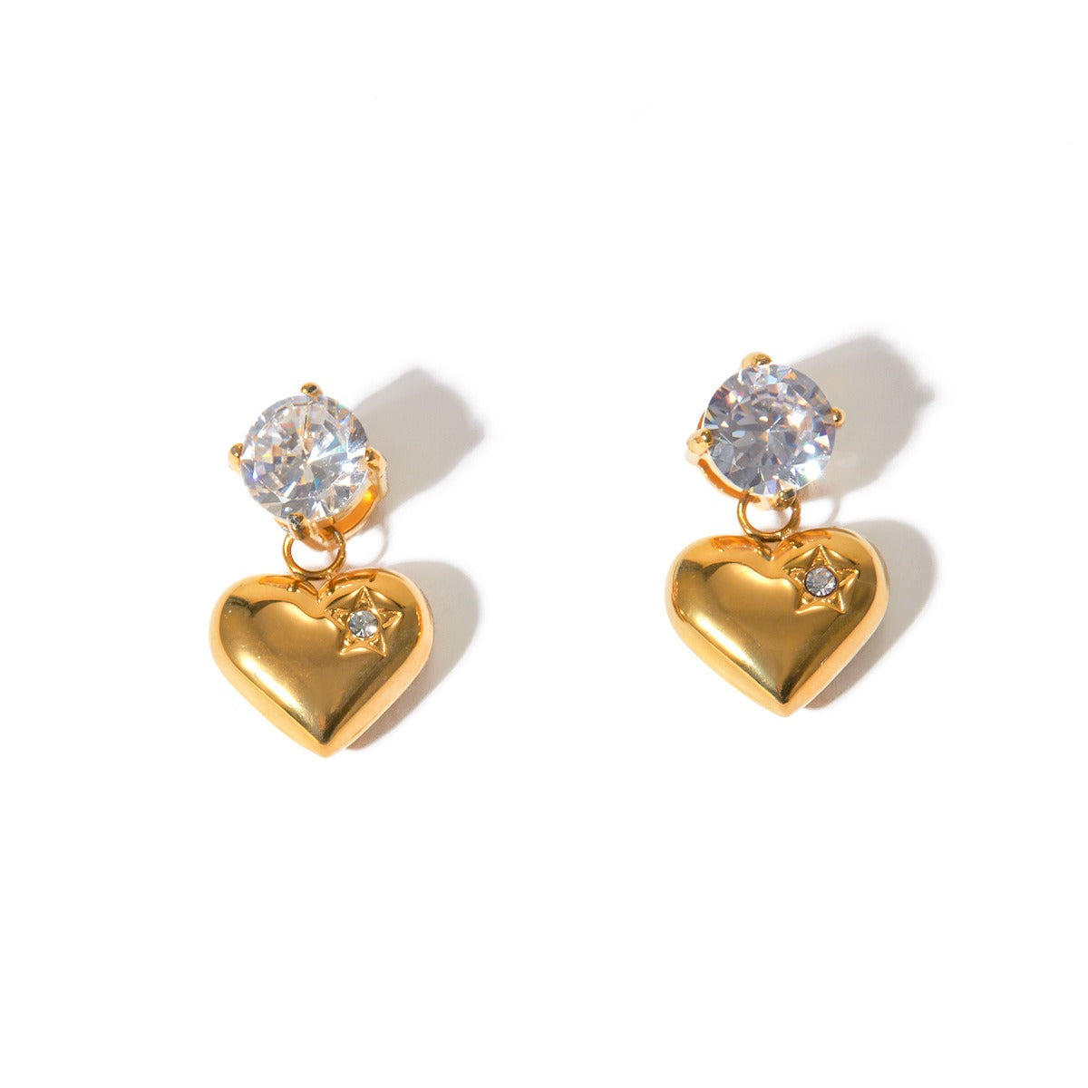 Heart Dangling Earrings