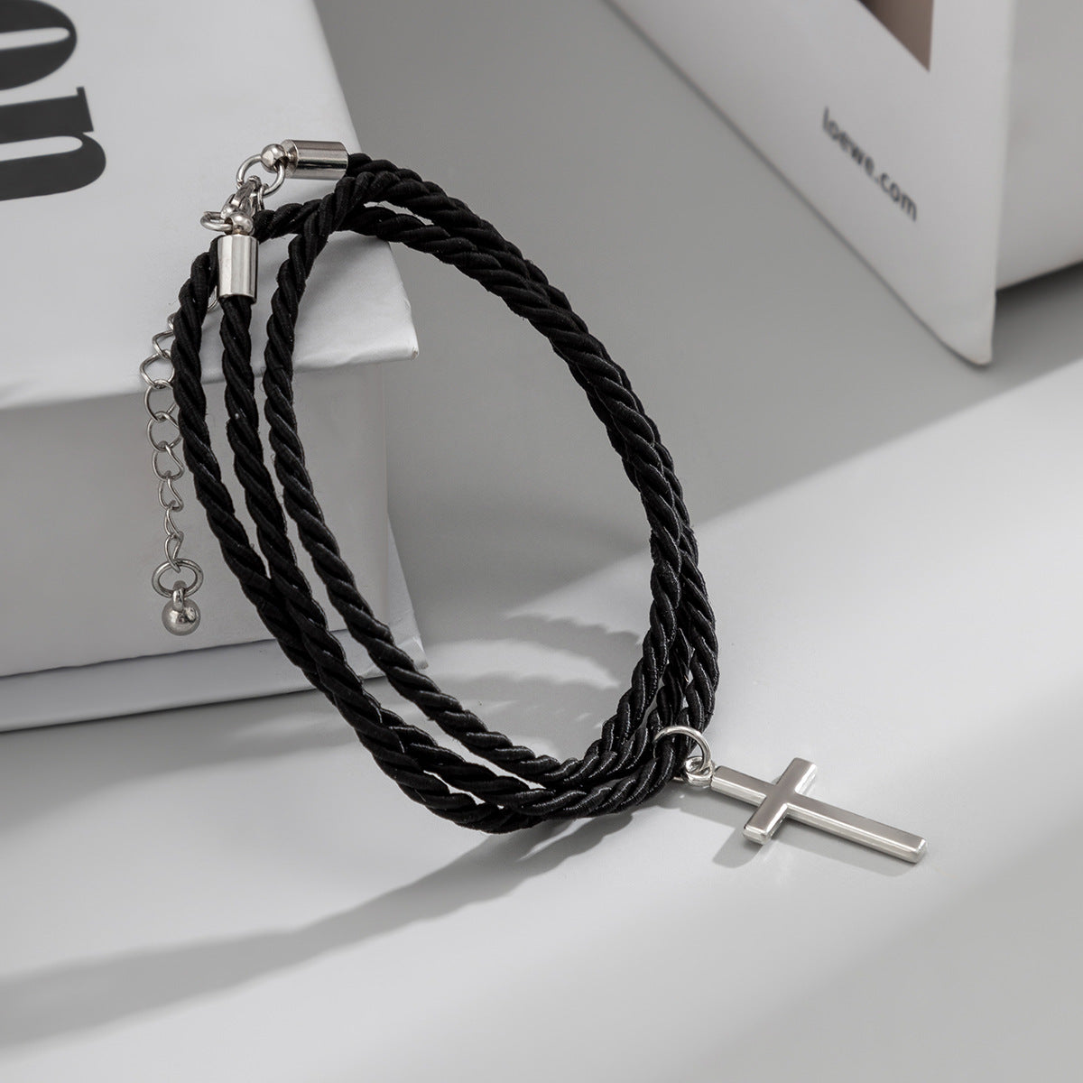 Woven Cross Bracelet with Cross