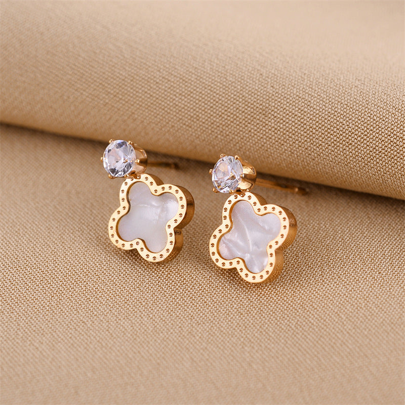 Exquisite Four-leaf Clover Earrings