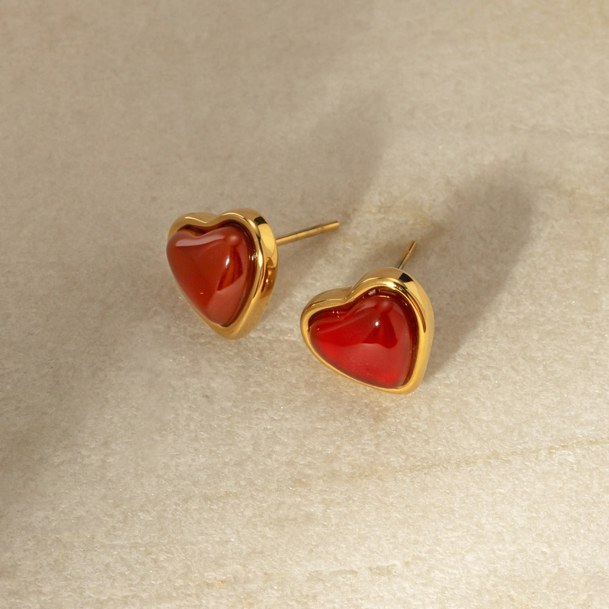 Elegant Heart Ear Studs