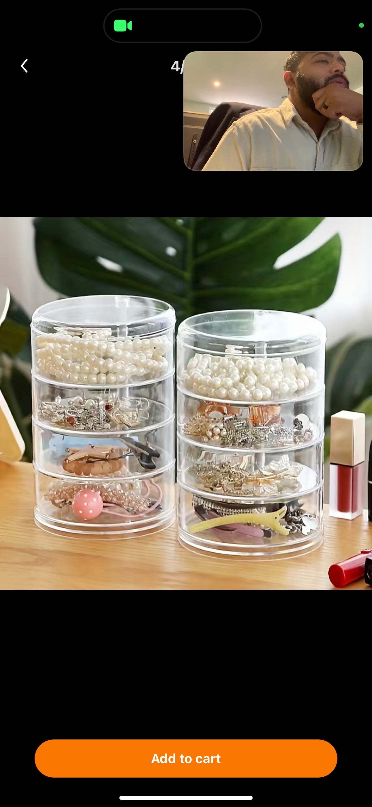 Clear Multi-Layer Rotatable Storage Box